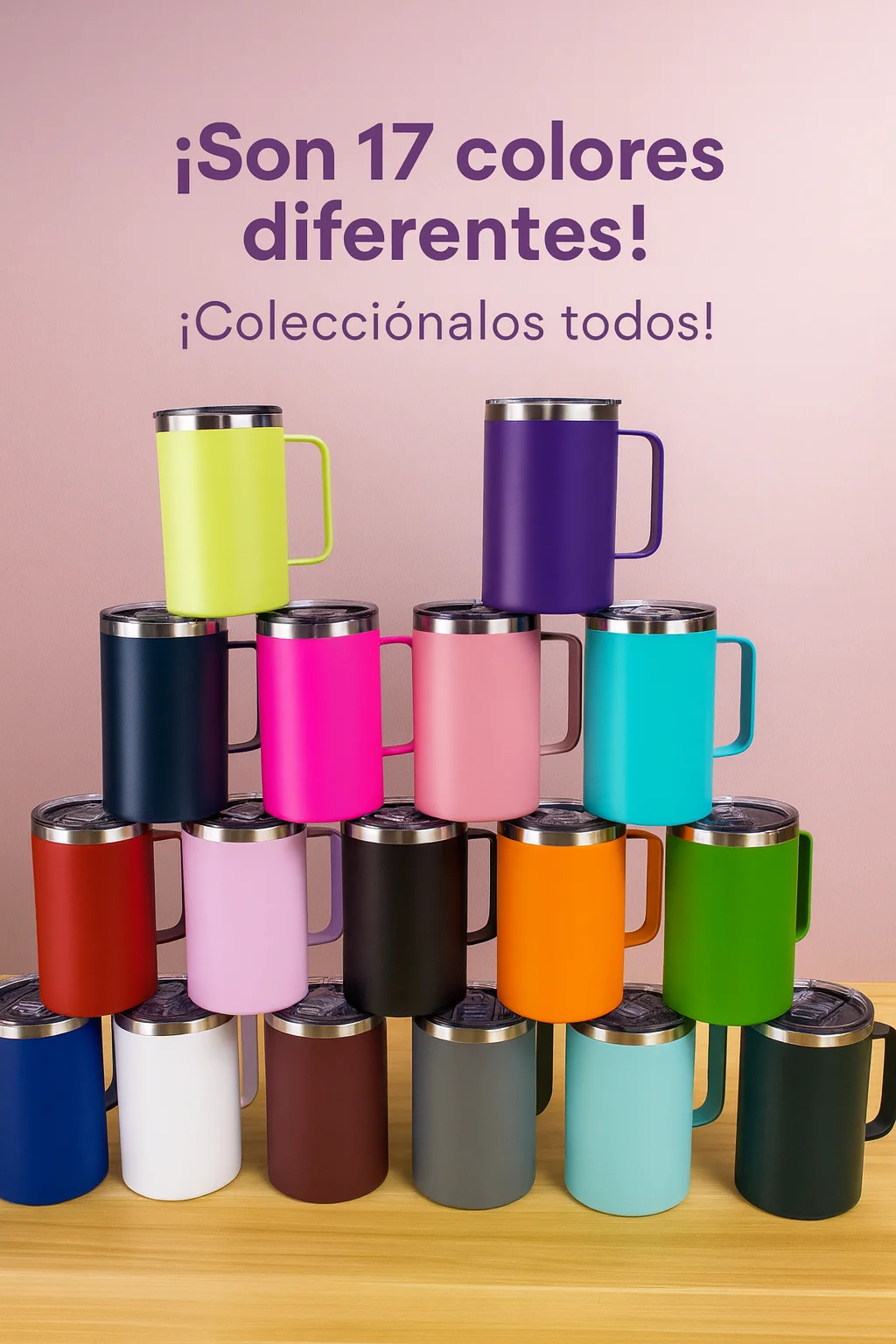 كوب حراري 600 مل، Kta-83، جدار مزدوج من الفولاذ المقاوم للصدأ مع مقبض مريح وغطاء محكم للانسكاب، مثالي للقهوة والشاي أو الماء أو العصير، محمول وخفيف الوزن، في 17 لونًا مختلفًا للنساء والرجال #1