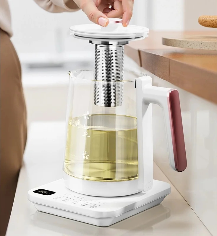 Babysmooth Hervidor inteligente de 1,5 L: control de temperatura, multifunción, jarra de vidrio, ebullición rápida y mantenimiento caliente