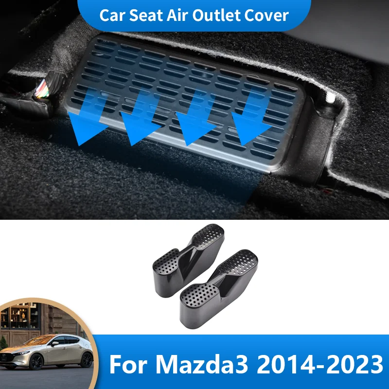 

for Mazda3 3 Axela BM BP 2014~2023 Car Air Outlet Trim Car Under Seat Floor Heater Air Conditioner Vent Outlet Cover Accessories