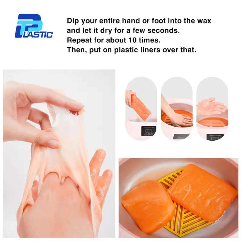 12 قطعة من شمع البارافين الخوخي 1 رطل لإعادة تعبئة سبا اليدين والقدمين، علاج شمع مرطب للبشرة الجافة والمتشققة والصالون والاستخدام المنزلي #4