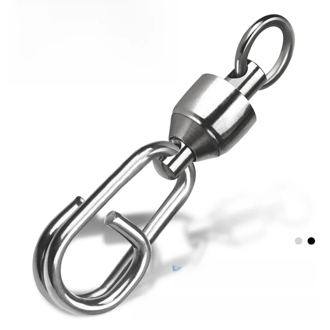 Fishtrip Kugellager schwenkt ovalen Druckknopf mit Karabiner-Angel verbinder Edelstahl
