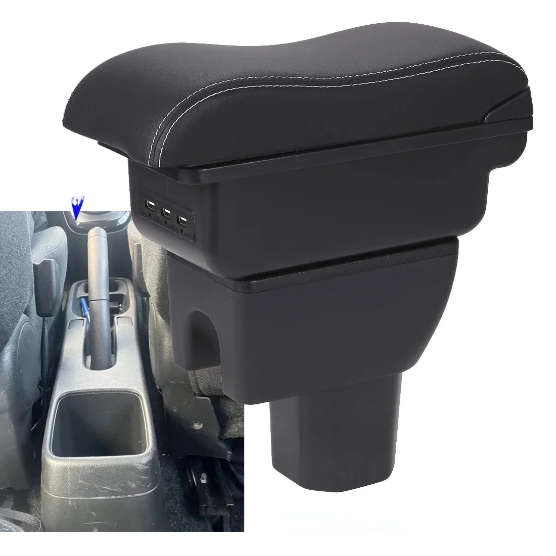 Voor SUZUKI Splash Armsteun Box Voor Suzuki Splash Auto Armsteun Auto Opbergdoos Arm Bracing verhogen Interieur Details Retrofit Deel - afbeelding 2