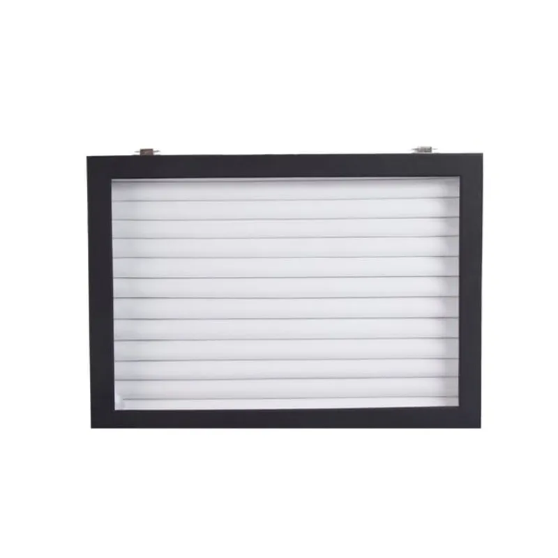 Punta de caja de anillo, modelo negro con interior blanco