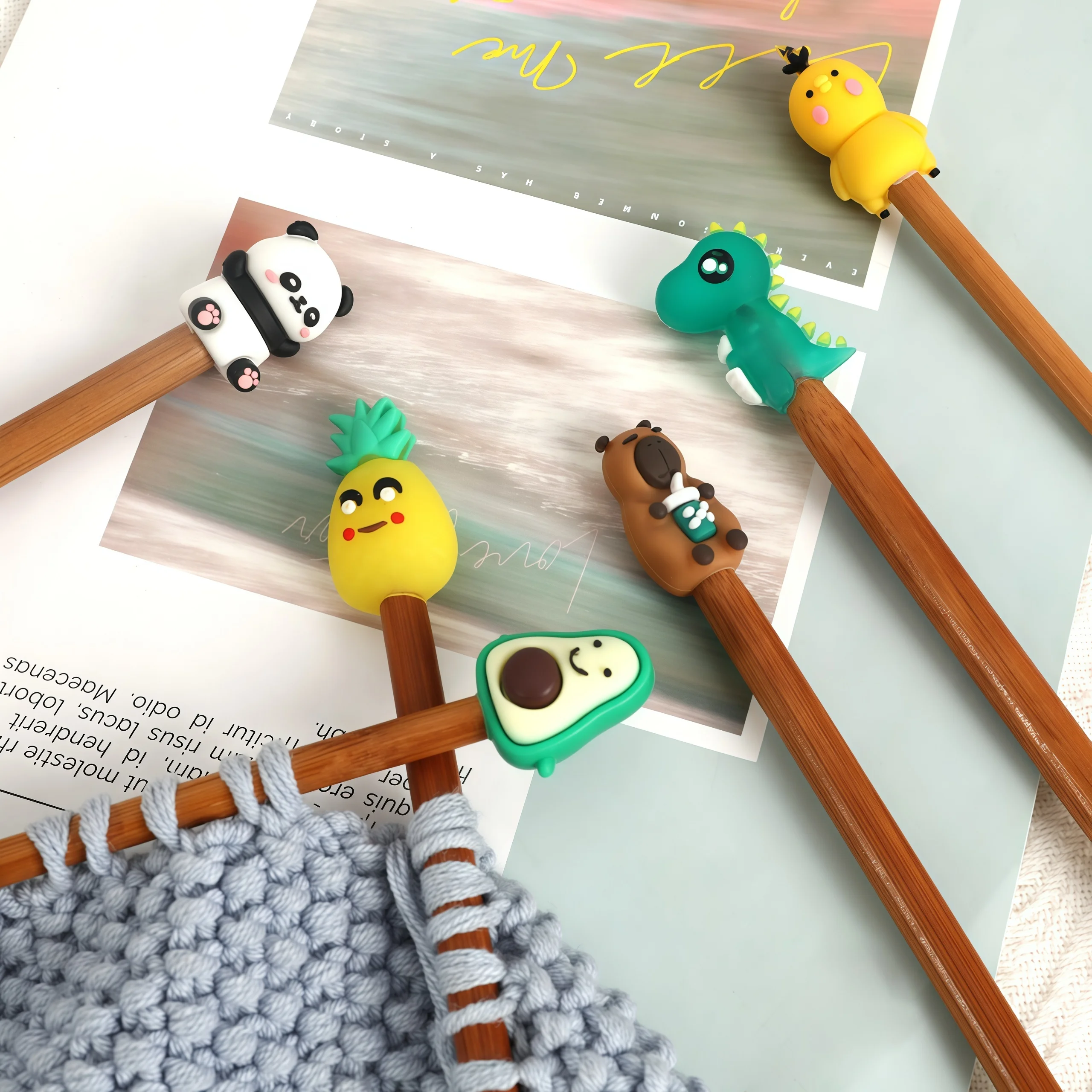 6pcs Anti-Slip Knitting Needle - Stitch Marker Ring review and price