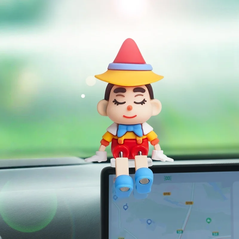 

Car Mini Healing Series Shaking Leg Figure PVC Material Car Fun Ornament Interior Decompression Device Center Console Decorative