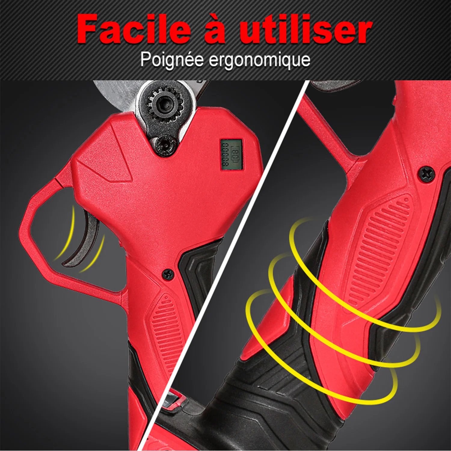 40 مللي متر مقصات التقليم الكهربائية بدون فرش شجرة الفاكهة اللاسلكية بونساي حديقة تشذيب المقصات الكهربائية مناسبة لزيوت البطارية 21 فولت