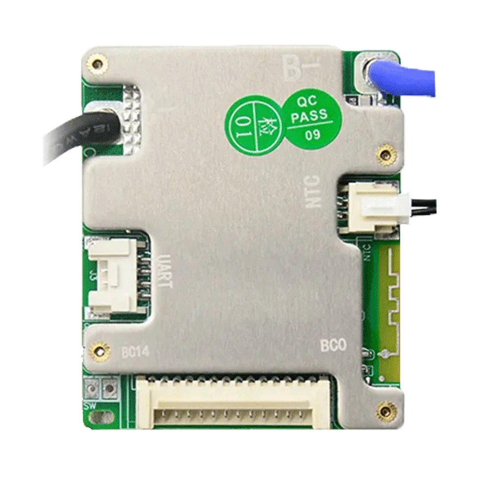 JIABAIDA BMS Smart BT UART 7S-14S LiFePo4 Batteria agli ioni di litio 20A-50A Carica corrente continua Scarica Proteggi JBD BMS 8S 10S 12S