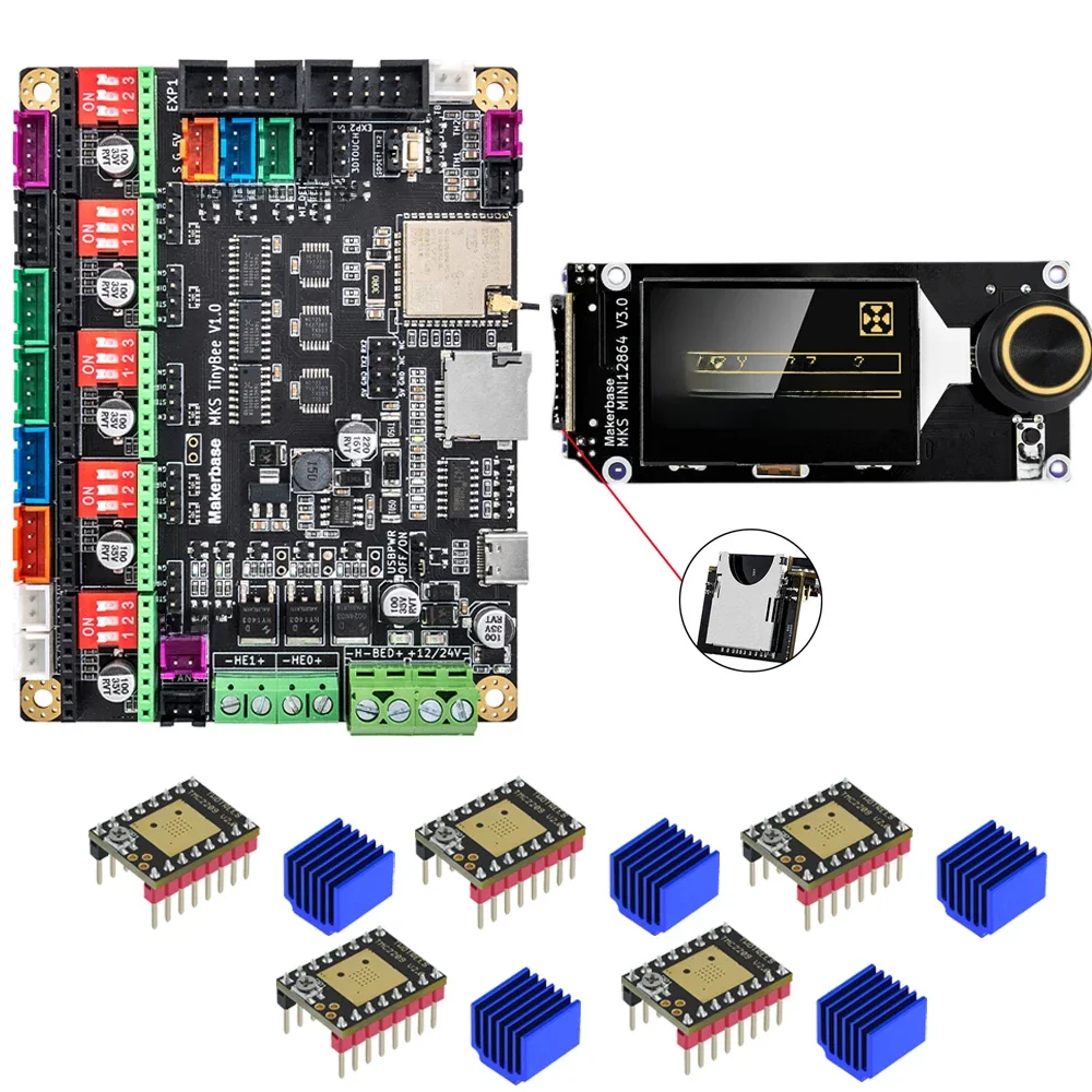 Makerbase MKS TinyBee drukarka 3D płyta sterowania płyta główna ESP32 Fit Mini12864 sterowanie Wi-Fi kompatybilny sterownik A4988 TMC2209 — zdjęcie produktu 7