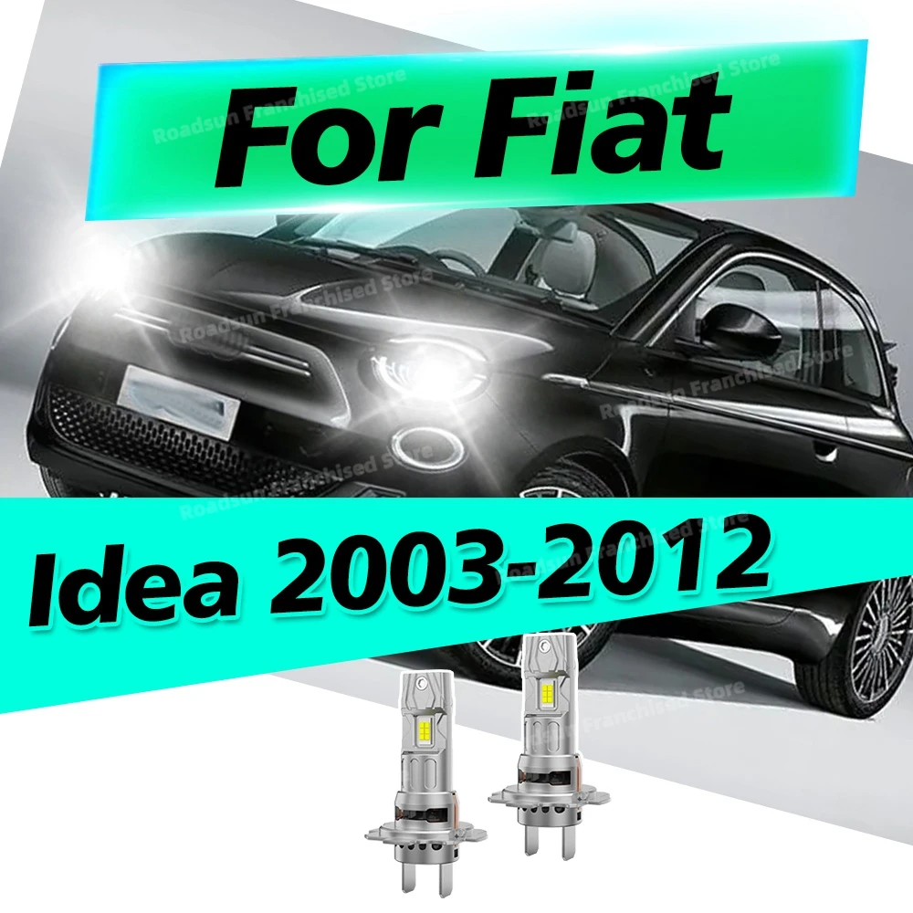 

2x Two Sided CSP 3570 Chips Headlight Head Lamps Bulbs 6000K H7 LED For Fiat Idea 2003-2012 2005 2006 2007 2008 2009 2010 2011