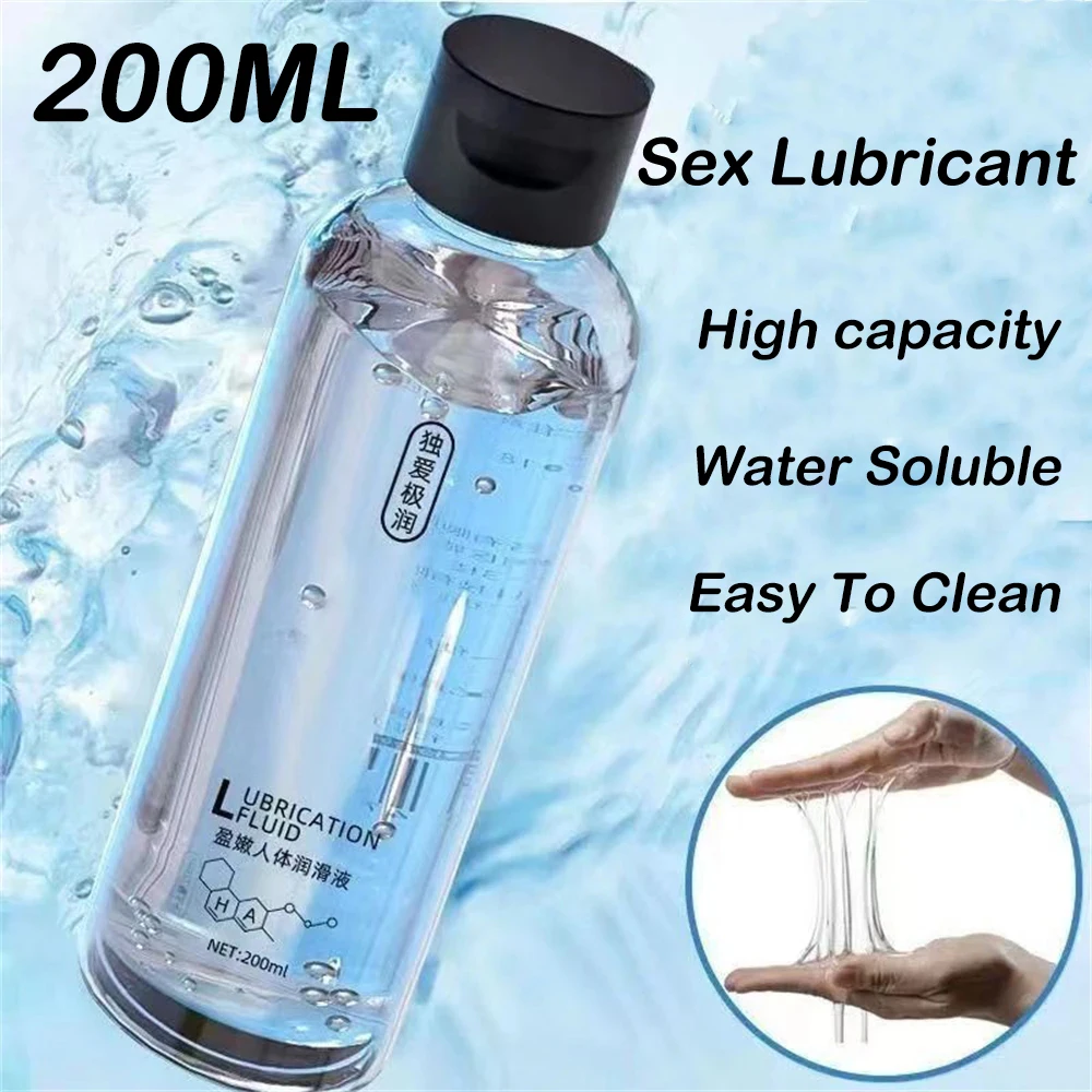 Anal Lubricant for Session 200ml Water-based Sex Lubrication Vagina Gel Goods for Adults Gay Lubricsate anal SexToys lubricants