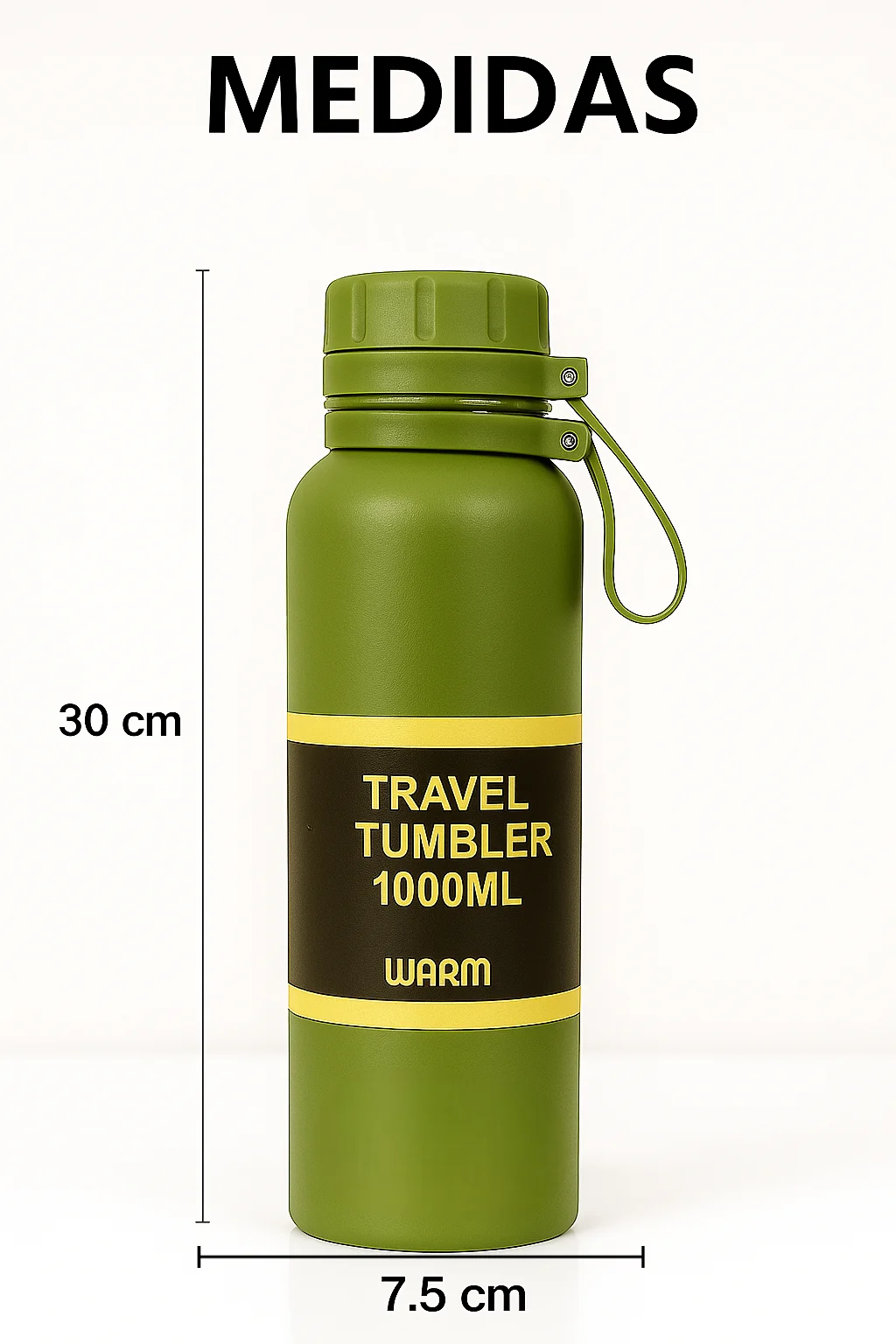 ترمس من الفولاذ المقاوم للصدأ سعة 1000 مل، Pya-3 مع جدار عازل مزدوج، تصميم محكم ومقاوم، مثالي للقهوة أو الشاي أو الماء أو العصائر، محمول للمكتب أو السفر أو صالة الألعاب الرياضية أو التخييم، 5 ألوان مختلفة.