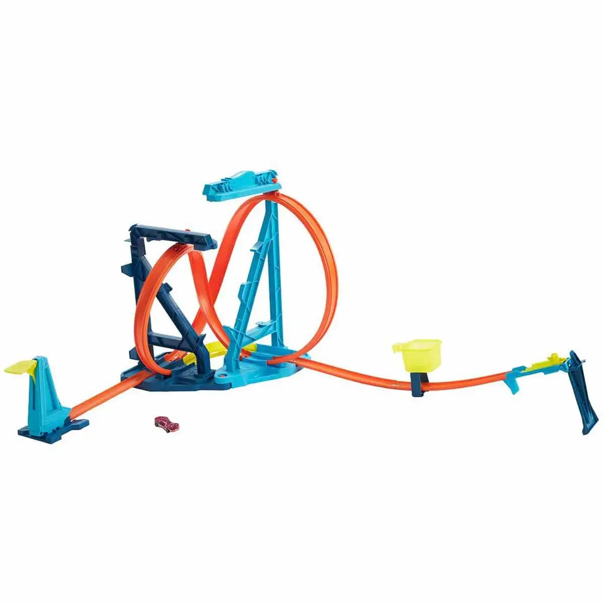 

Hot Wheels Track Builder Unlimited Spiral Turn Track 3 Take Last Speed in Spiral Circle, Can Be Connected to Other Kits