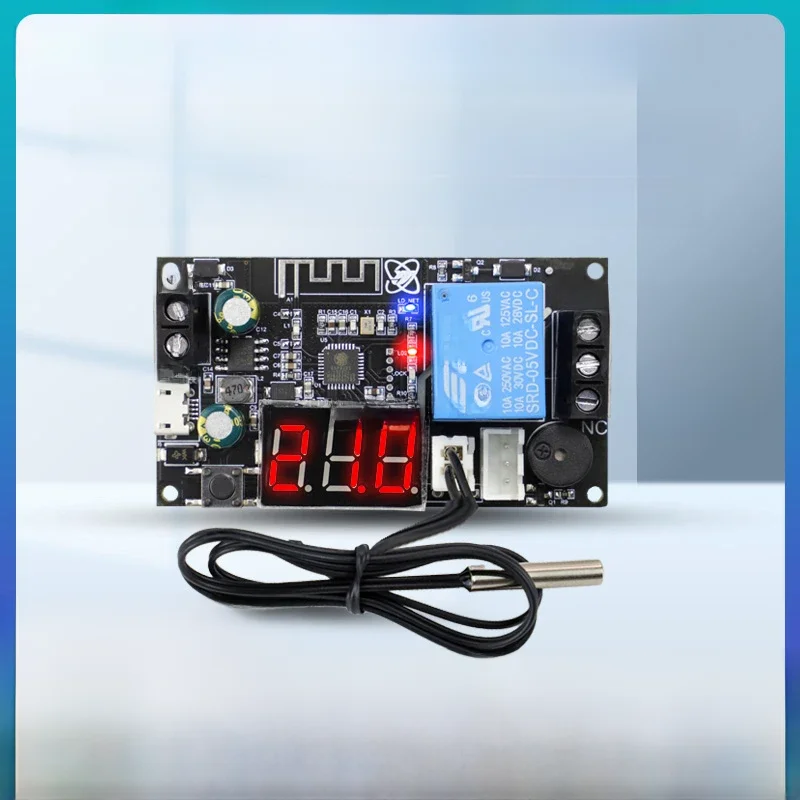 Zdalny termostat WIFI Precyzyjny moduł regulatora temperatury Chłodzenie i ogrzewanie APP Zbieranie temperatury XY-WFT1 WFTX — zdjęcie 2