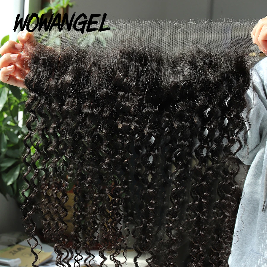 SKINLIKE Echthaar HD Lace Frontal Melt Skins Gerade Unsichtbare HD Lace Closure, Tiefwelle, Kinky Curly, Wasserwelle – Detail 13