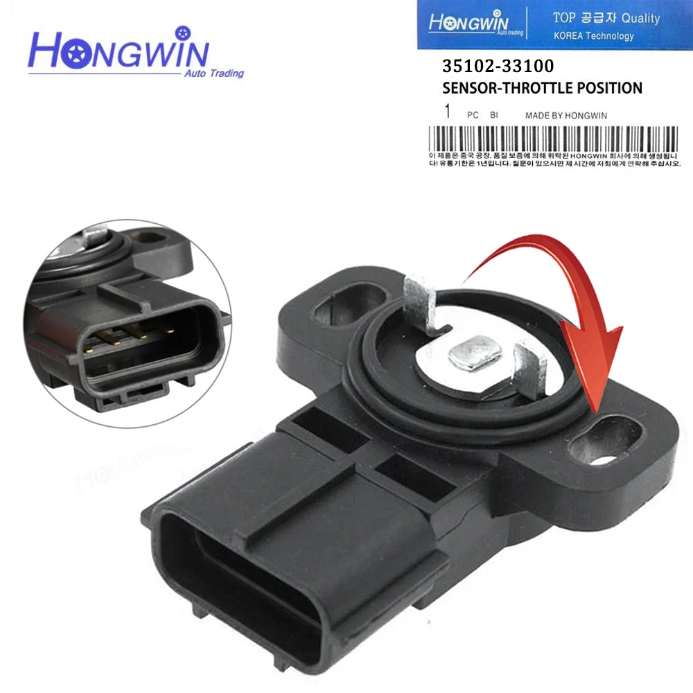 

35102-33100 Throttle Position Sensor TPS For Hyundai Sonata 2.4L1999-2001 Kia 3510233100 35102 33100 5S5184 TH399 5S5184 TH399