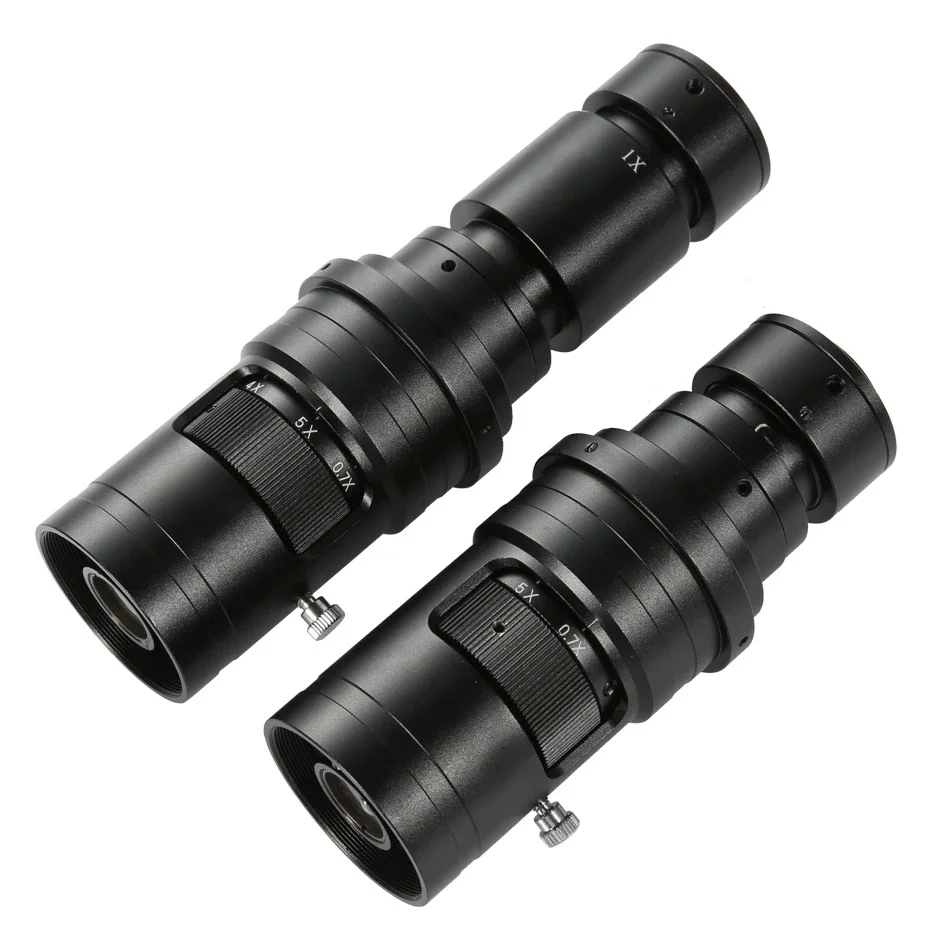 200X 500X 1000X 0.7X-5X regulowane powiększenie C do montażu na soczewka powiększająca dla hdmi vga USB przemysłowy kamera z mikroskopem wideo — zdjęcie 2