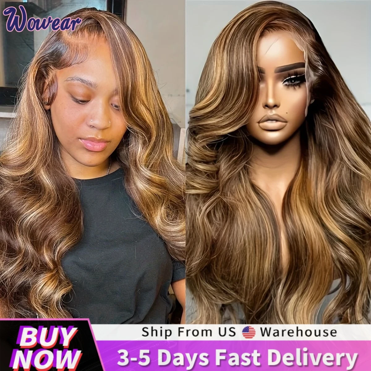 Wig rambut manusia Wig rambut manusia Wig ombak tubuh Wig Frontal renda 13x6 HD Wig Frontal renda transparan Wig brasil dengan kepadatan 200