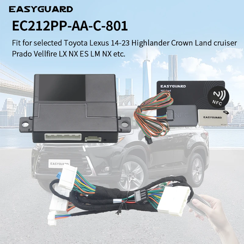EASYGUARD Plug Play Factory Key Remote Starter System Fit for selected Lexus LX570 NX300 NX200 ES250 LM NX with OEM push button
