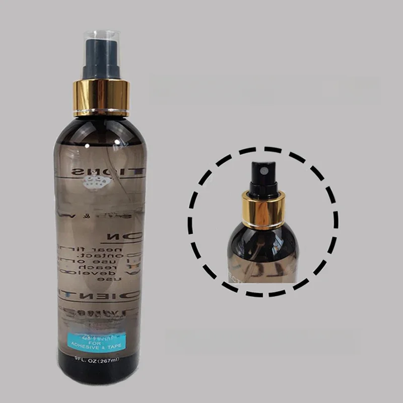 Dissolvant de colle pour perruque, grande bouteille, liquide pour Salon, colle adhésive pour cheveux, bande de perruque, dissolvant de Spray pour colle à dentelle