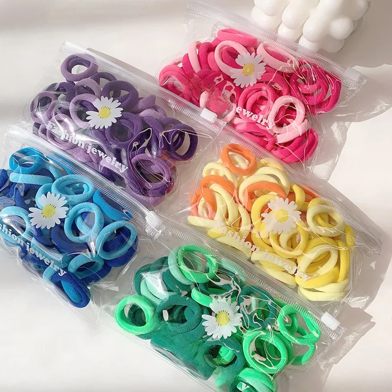 Bandeau élastique pour cheveux pour filles, ensemble simple, petites couleurs acidulées fraîches, accessoires pour cheveux, vêtements de sauna, nouveau