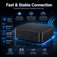 NEW Mini PC Intel Core I9 8950HK/i3 6100 Windows 11 Pro 16GB RAM 1TB 2TB SSD WiFi6 Portable Office Desktop Gaming Computer PC 3
