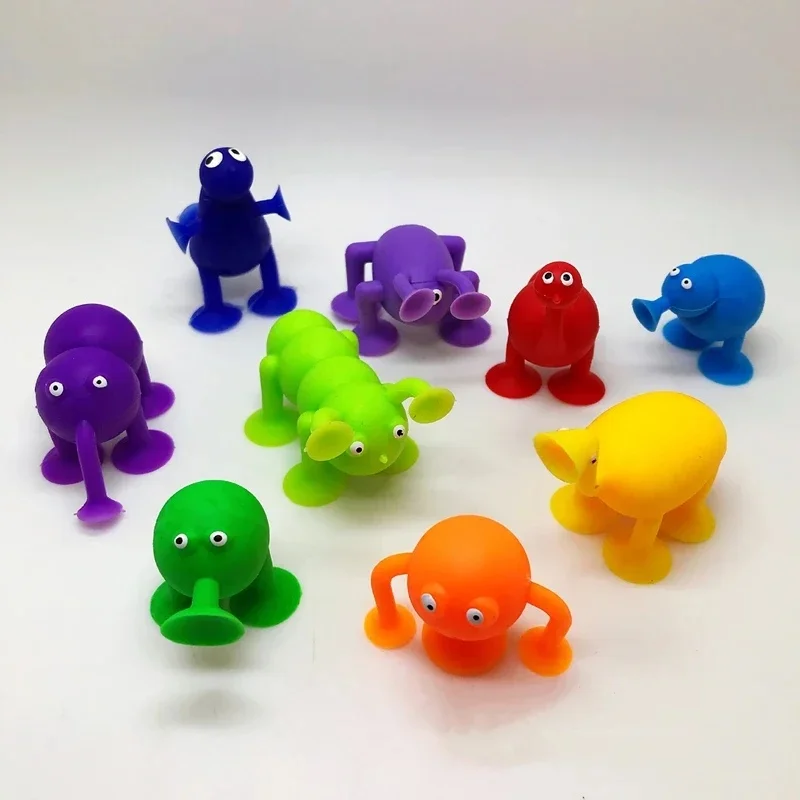 Mini poupées à ventouse aléatoires explorer les mers avec des figurines d'action de la vie marine et des capsules de jouets pour enfants 5 pièces
