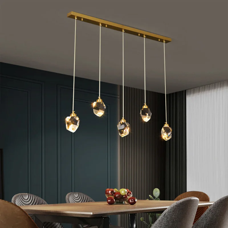 

Modern Ceiling Chandelier Simple LED Crystal Ceiling Pendant Lamp Nordic Home Decoration Living Room Luster Lighting Lamp
