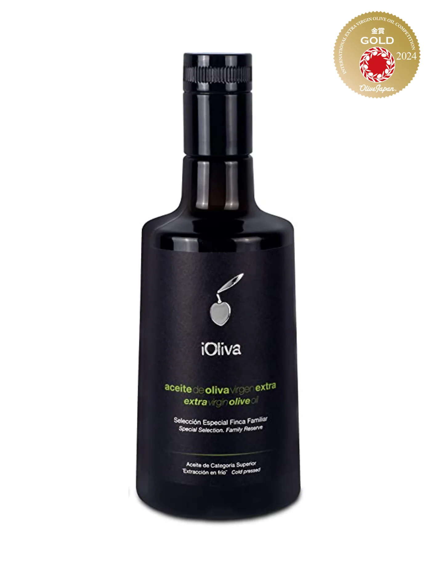 Aceite de Oliva Virgen Extra Premium, iOliva, Variedad Hojiblanca, Botella 500 ml, Extracción en Frío, AOVE 100% Natural