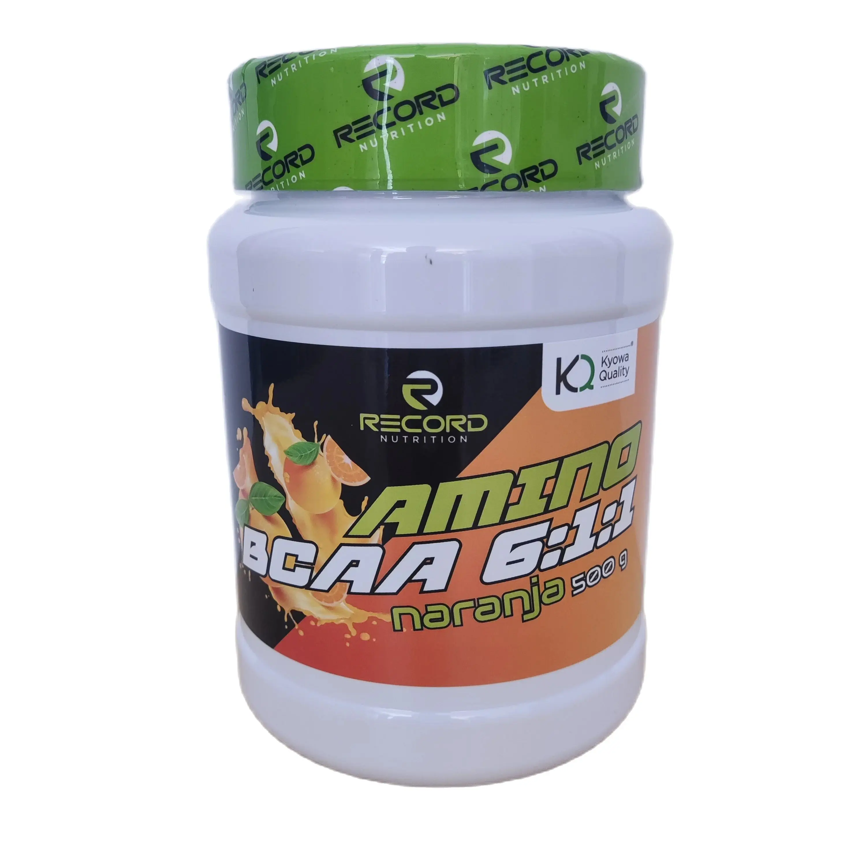 Amino acids BCAA 6:1.1 500GR orange flavor enriched with L-GLUTAMINA muscle protein Regenerator