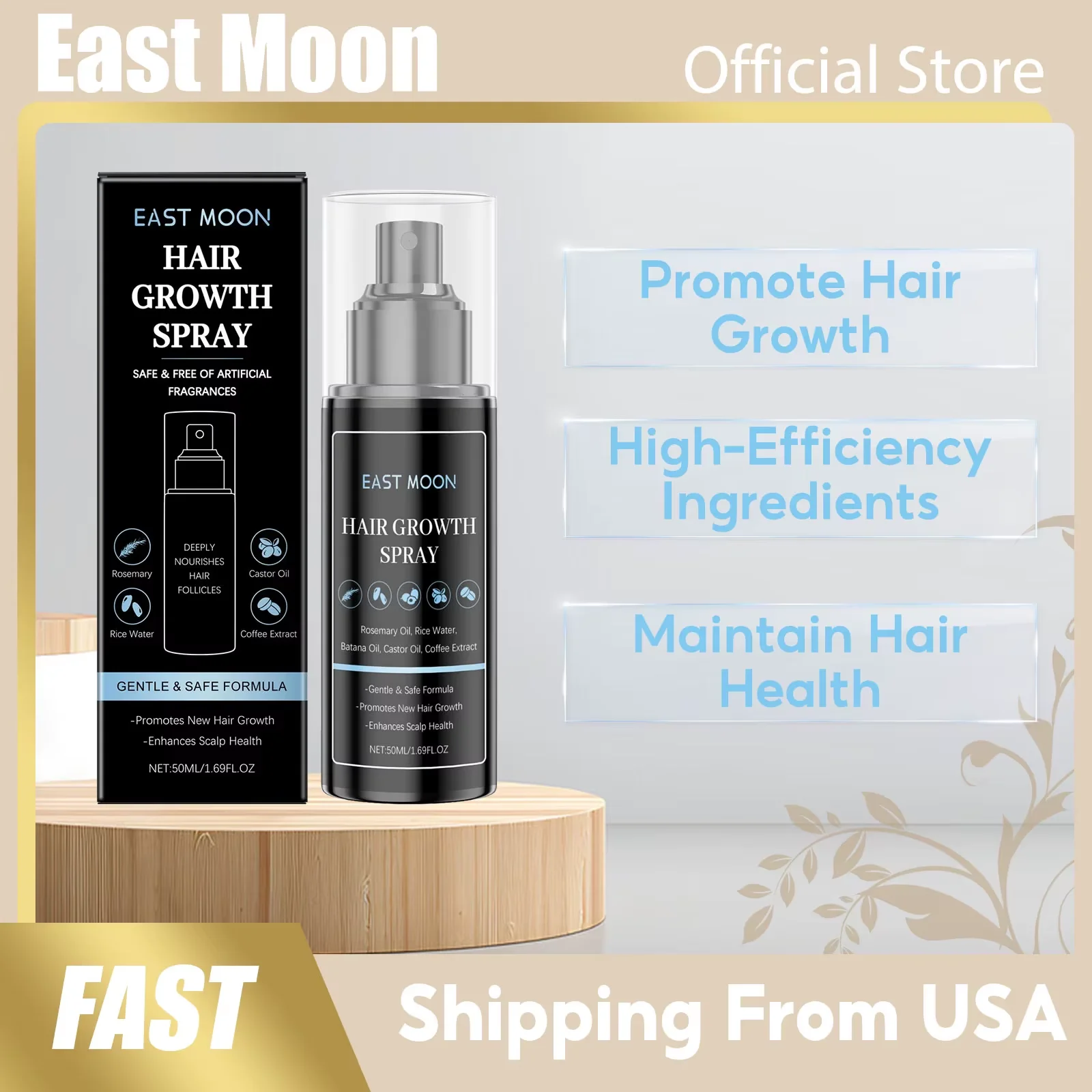 

Batana Oils Men Hair Care Spray Repair Damaged Increase Regrowth Scalp Treatment Oil Control Reduce Loss Hair Essence for Growth