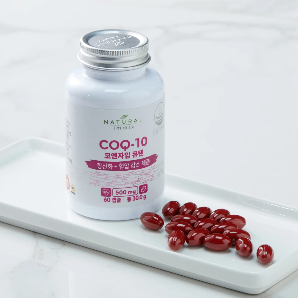내추럴이믹스 캐나다 코엔자임Q10 코큐텐 단일성분 500mg x 60캡슐 (2개월분)