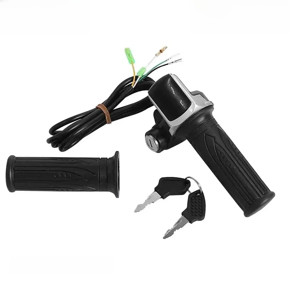 AliExpress LCQPTW 24/36/48/60V Power Speed Rotary Throttle Grip With Key With LCD Battery Display For Electric Scooter Bike Parts