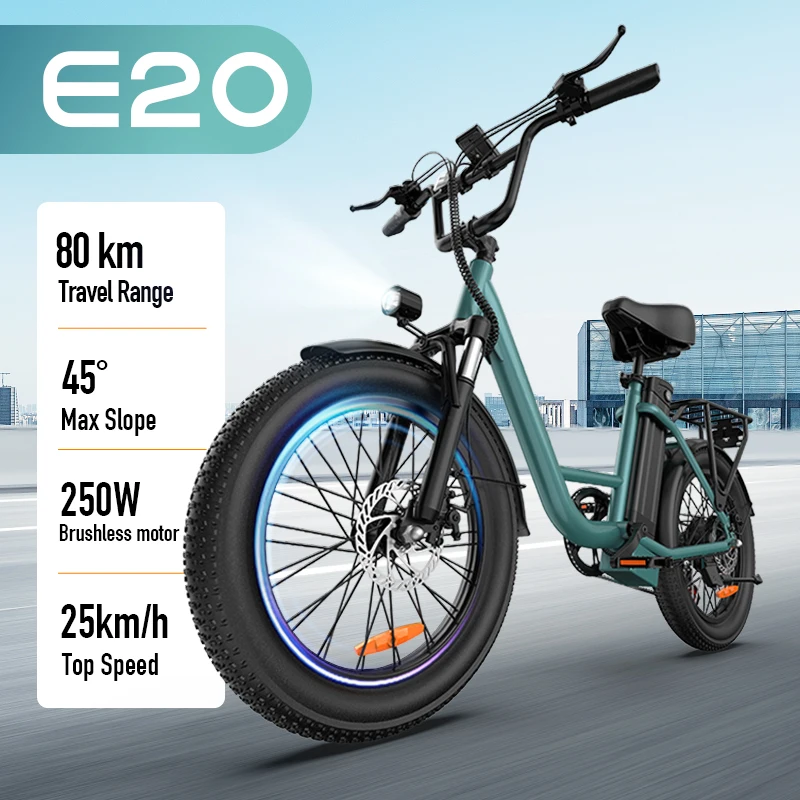 URLIFE Commuting Electric Bicycle With 20 Inch Standard Tires 48V 13AH Removable Battery E-bike For Adults
