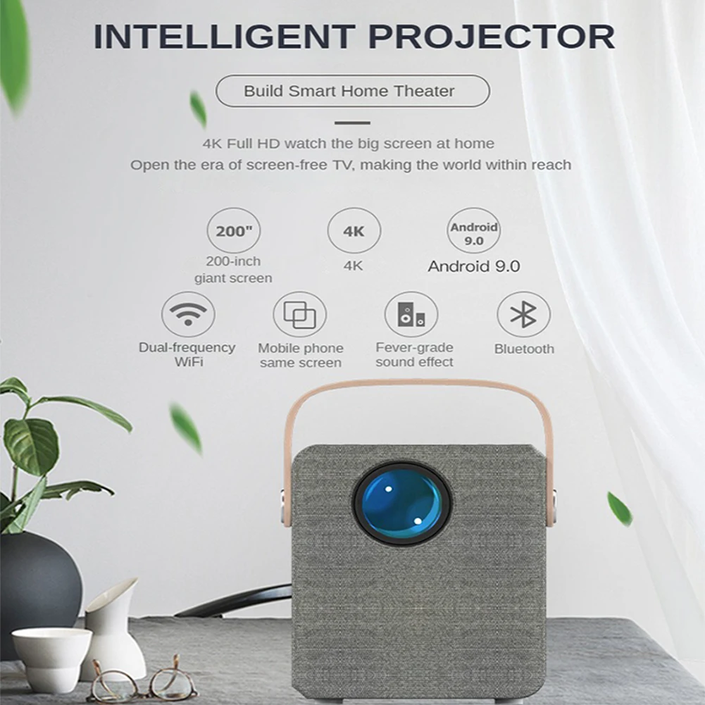 Intelligent Projector Build Smart Home Theater4K Full HD watch the big screen at homeOpen the era of screen-free TV