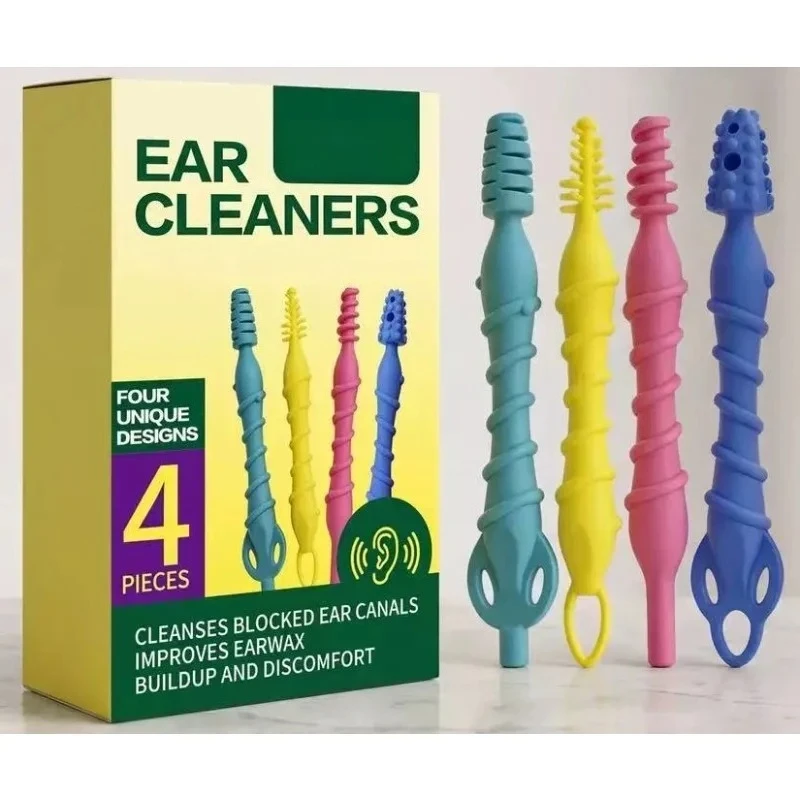 4PCS/SET Reusable Flexible Ear Cleaners