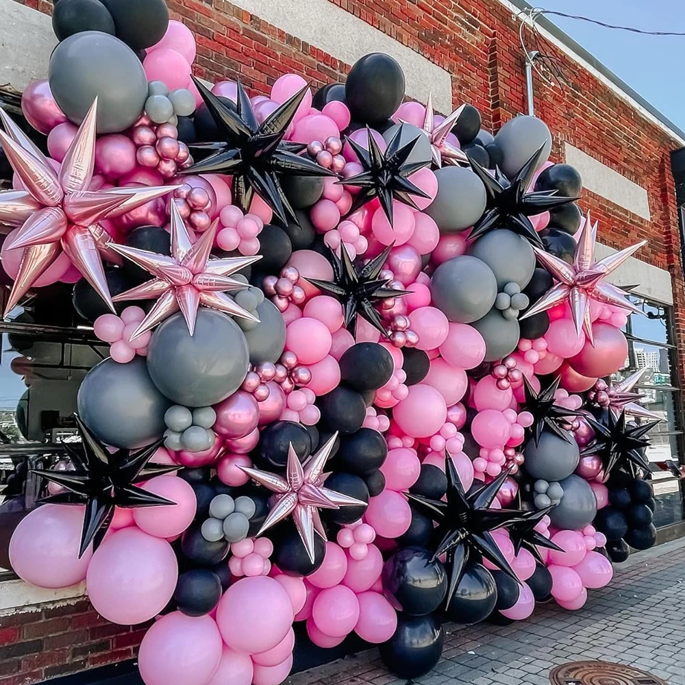 

22 inch Cone Star Spike Foil Balloons for Christmas Birthday Wedding New Year Party Arch Garlands Backdrops Decorations Supplies