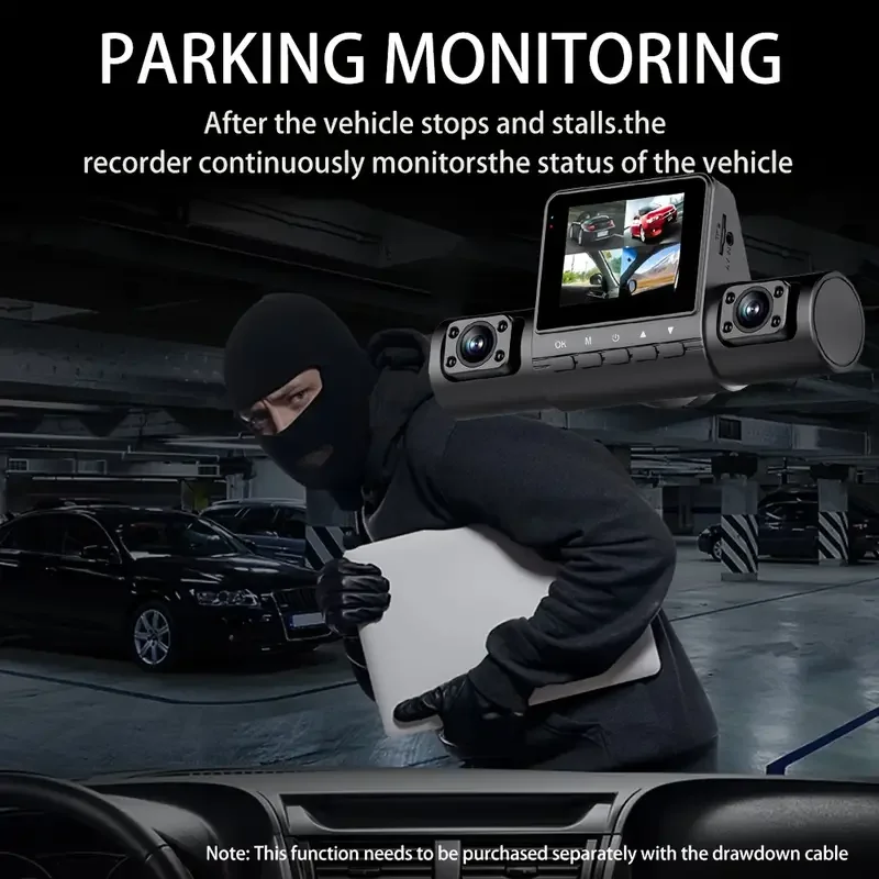 BEPOCAM 4-Linsen-Dashcam 1080P Full HD Auto-DVR Weitwinkel Eingebautes WLAN Kamera mit Schleifenaufnahme IPS-Bildschirm Nachtsicht G-Sensor – Detail 8