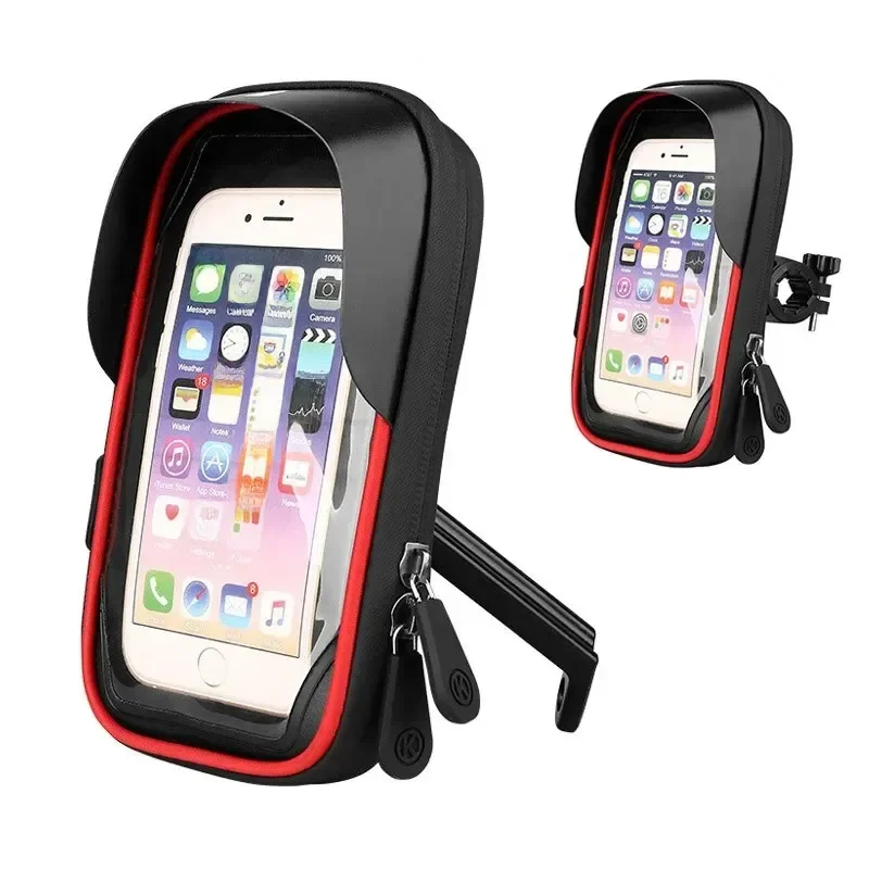 AliExpress Waterproof Rainproof Bicycle Phone Holder Stand Motorcycle Handlebar Mount Bag Case Bike Scooter 6.4