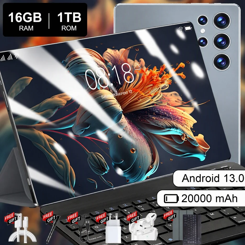 Nueva Tablet Android 2026 de 10.36 Pulgadas, Versión Global, Batería de 20000 mAh, 16 GB + 1 TB, Procesador de 14 Núcleos, Android 13.0