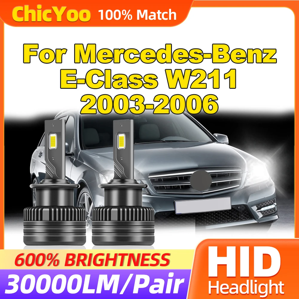 

120W HID Xenon Lights 30000LM LED Car Headlight Bulbs 6000K White Xenon Lamps For Mercedes-Benz E-Class W211 2003 2004 2005 2006