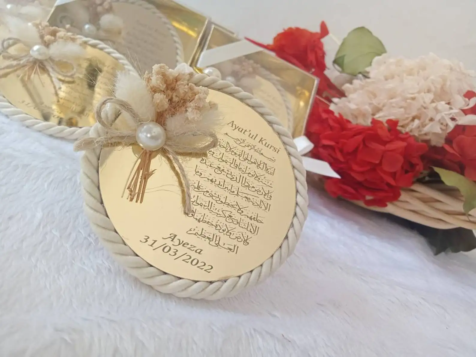 Ayatul Kursi Magnet Favor | wedding favors | Islamic baby shower | Nikkah favor | Muslim baby shower, Personalized Ameen Favor