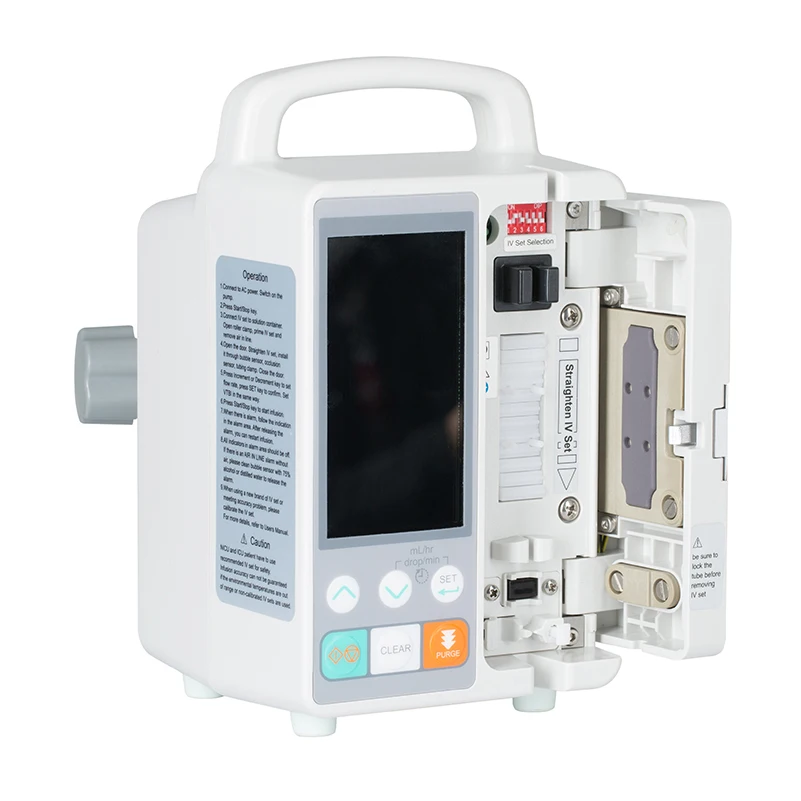 1 PCS Medical Infusion Pump HD LCD Display KL-8052N Volumetric IV Fluid Syringe Pump Human or Veterinary Use