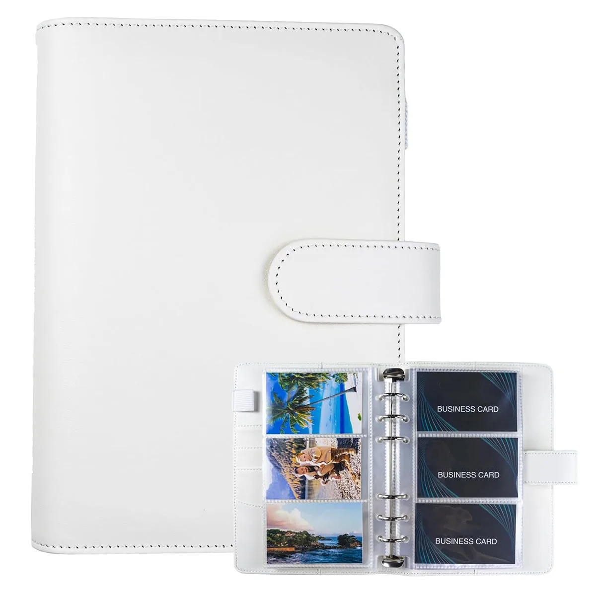 

A6 Binder Kpop Photocard Album with 20 Sheets 2.2x3.5” Photo Sleeves Refill Pages A6 Binder Card Protector Pages for Photocard