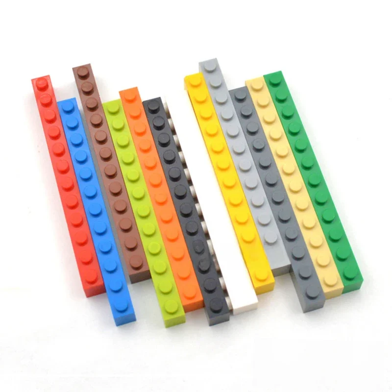 20 pièces épais 1x12 bricolage blocs de construction figurines briques éducatif créatif Compatible avec les marques jouets pour les enfants 6112