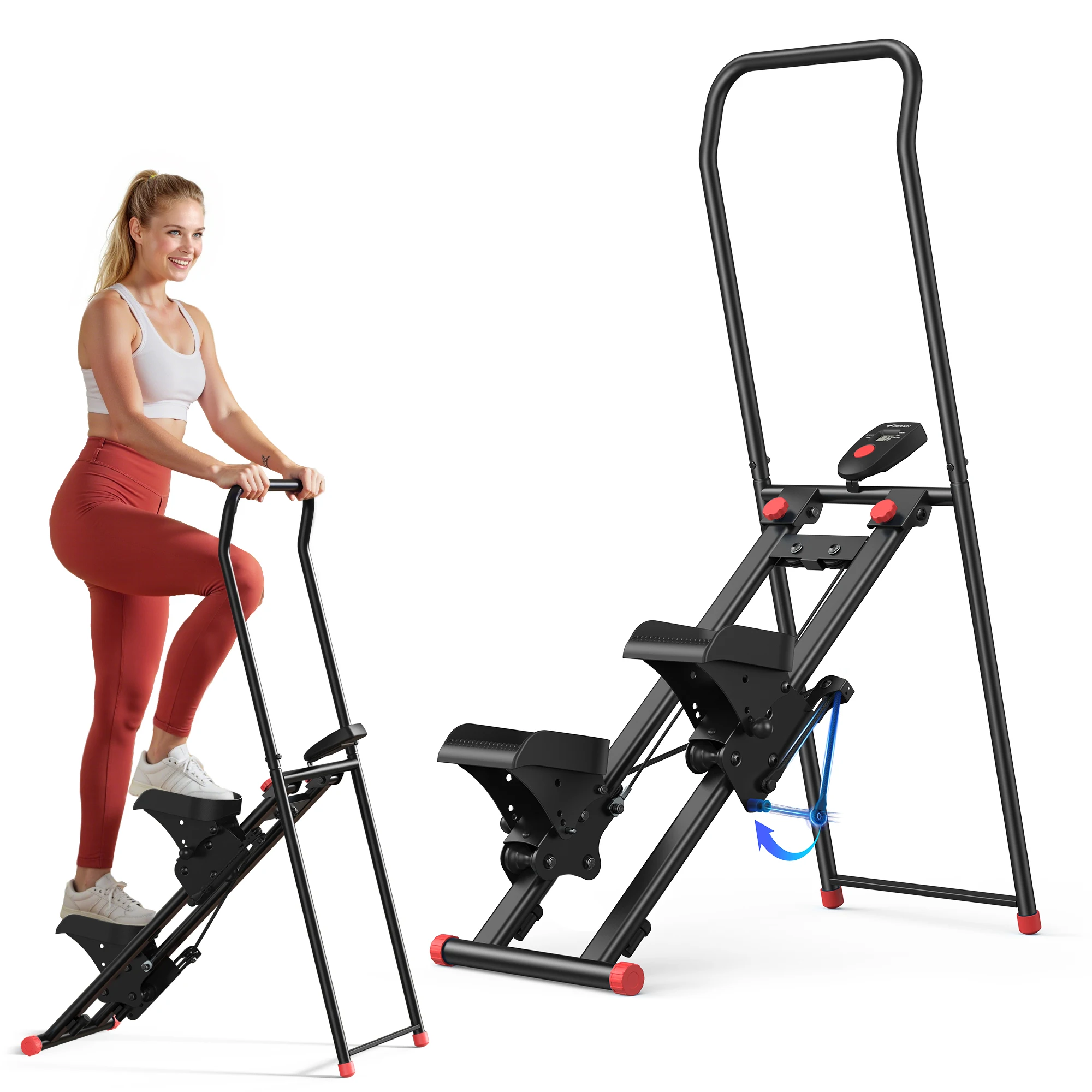 Vertical Leg Press - MERACH Stair Stepper with Handlebar for