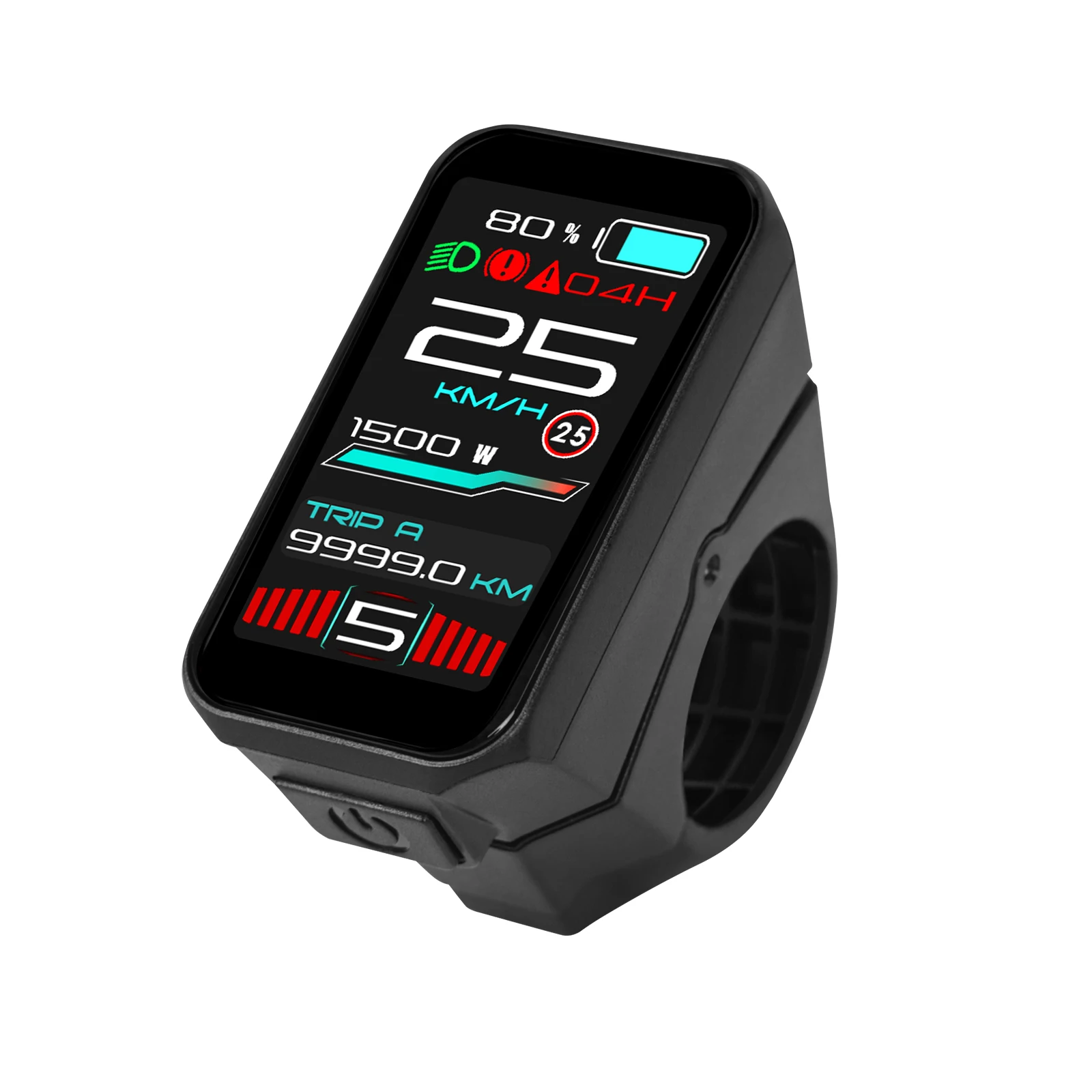 E-Bike Display VD18MT Farb-Touchscreen für Bafang CAN / UART / Tongsheng Protokoll Mittelmotor – IP67 Wasserdicht & 0-9 PAS Stufen E-Bike