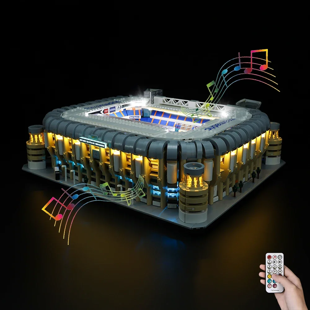 Kit d'éclairage LED pour créateur 10299 Real Madrid Santiago Bernabeu, ensemble d'éclairage pour vue sur la rue du stade, modèle de construction non inclus