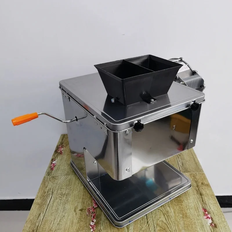 220V Electric Food Slicer Meat Food Household Desktop Meat Slicer Lamb and Beef Slicers 0-22mm Bread Ham Meat Cutting Machine