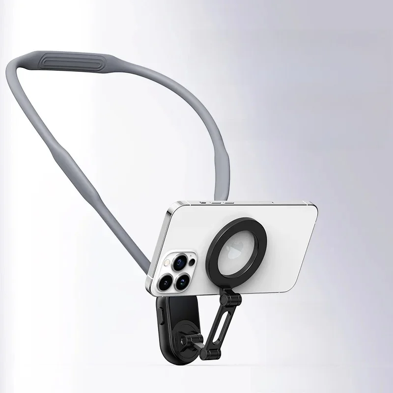 2025 NOWOŚĆ Silikonowy magnetyczny uchwyt na szyję z szybkozłączką do iphone 15 14 13 12 11 Samsung Huawei Xiaomi Akcesoria do telefonów — zdjęcie produktu 7