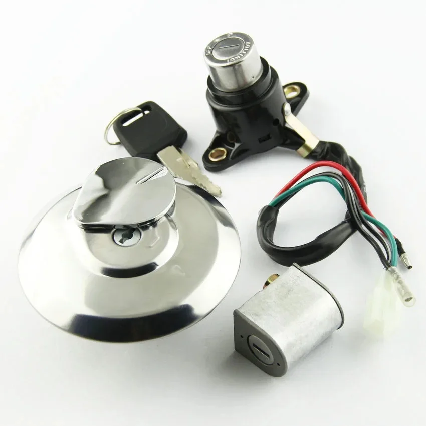 Serrure de commutateur d'allumage de gaz de carburant de Moto avec Kit de clé pour Honda CM125 1987 1988 1989 1990 1991 1992 1993 1994 1995 1996 1997 1998 1999